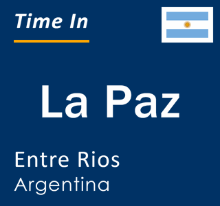 Current local time in La Paz, Entre Rios, Argentina