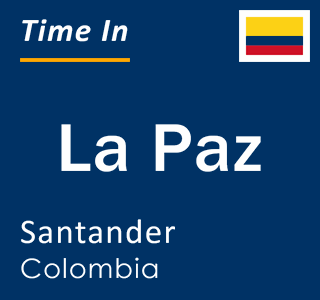 Current time in La Paz, Santander, Colombia
