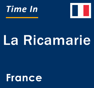 Current local time in La Ricamarie, France