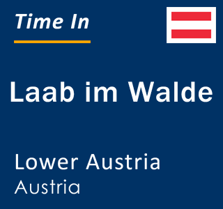 Current local time in Laab im Walde, Lower Austria, Austria