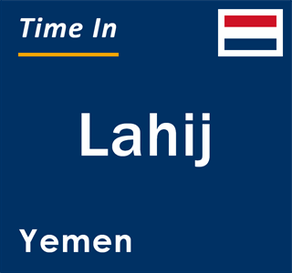 Current time in Lahij, Yemen