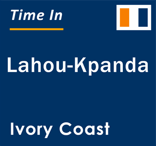 Current local time in Lahou-Kpanda, Ivory Coast