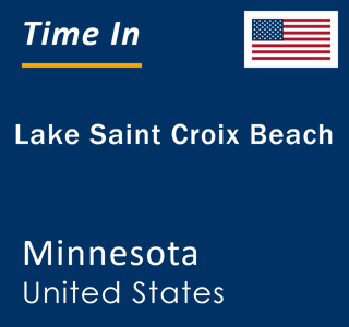 Current local time in Lake Saint Croix Beach, Minnesota, United States