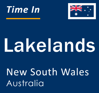 Current local time in Lakelands, New South Wales, Australia