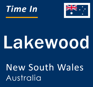 Current local time in Lakewood, New South Wales, Australia