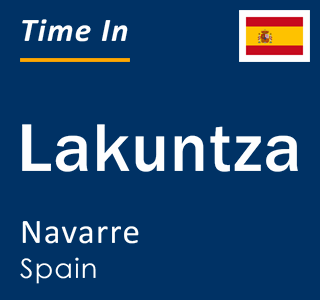 Current local time in Lakuntza, Navarre, Spain