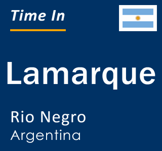 Current local time in Lamarque, Rio Negro, Argentina