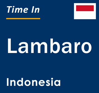 Current local time in Lambaro, Indonesia