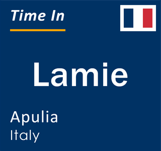 Current local time in Lamie, Apulia, Italy