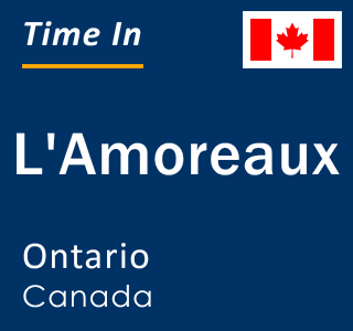 Current local time in L'Amoreaux, Ontario, Canada