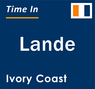 Current local time in Lande, Ivory Coast