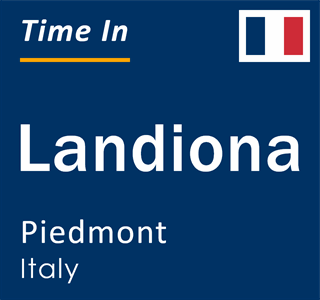 Current local time in Landiona, Piedmont, Italy