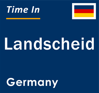 Current local time in Landscheid, Germany