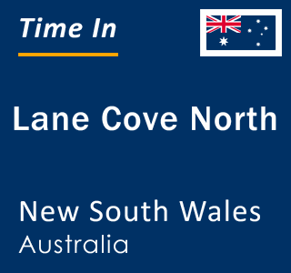 Current local time in Lane Cove North, New South Wales, Australia