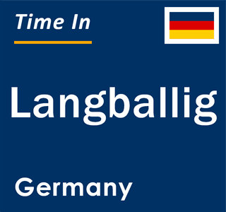 Current local time in Langballig, Germany