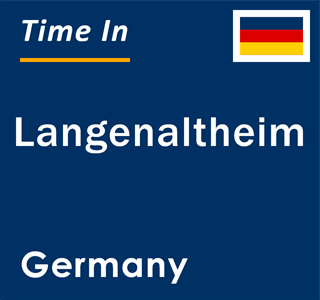 Current local time in Langenaltheim, Germany