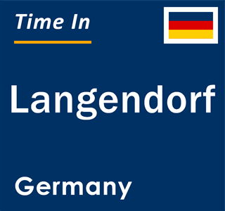 Current local time in Langendorf, Germany