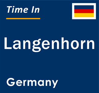 Current local time in Langenhorn, Germany