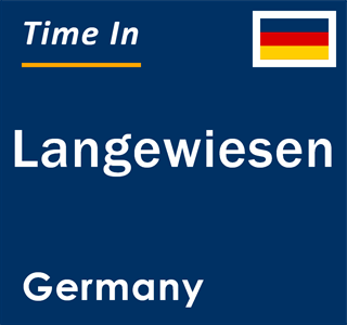 Current local time in Langewiesen, Germany