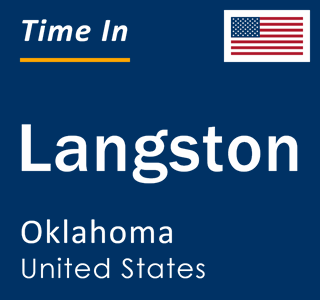 Current local time in Langston, Oklahoma, United States