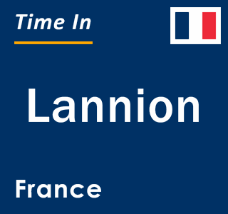 Current local time in Lannion, France