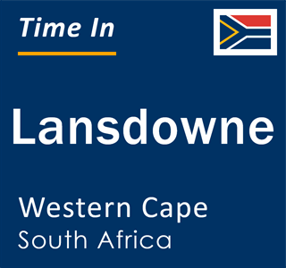 Current local time in Lansdowne, Western Cape, South Africa