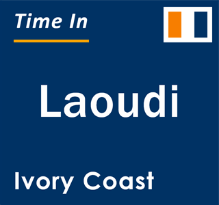 Current local time in Laoudi, Ivory Coast