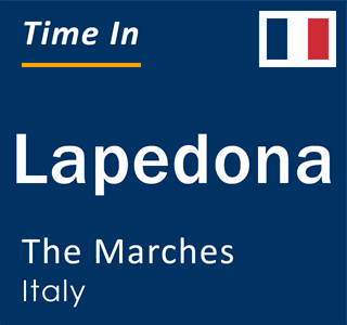 Current local time in Lapedona, The Marches, Italy