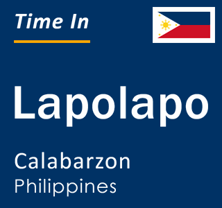 Current local time in Lapolapo, Calabarzon, Philippines