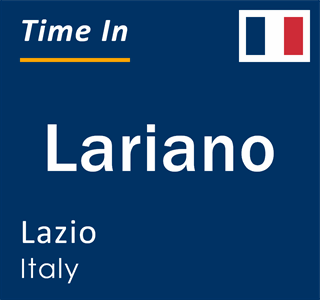 Current local time in Lariano, Lazio, Italy