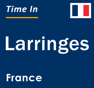 Current local time in Larringes, France