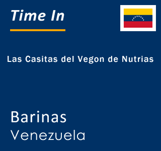 Current local time in Las Casitas del Vegon de Nutrias, Barinas, Venezuela