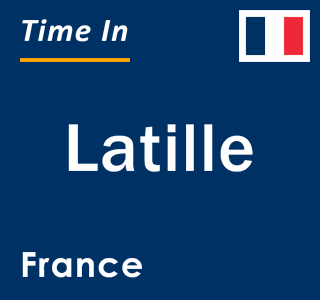 Current local time in Latille, France