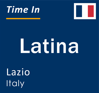 Current local time in Latina, Lazio, Italy