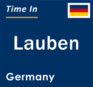 Current local time in Lauben, Germany