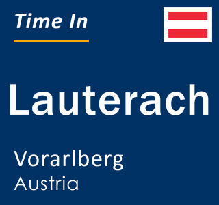 Current local time in Lauterach, Vorarlberg, Austria