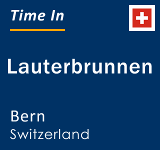 Current local time in Lauterbrunnen, Bern, Switzerland