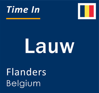 Current local time in Lauw, Flanders, Belgium