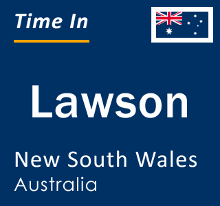 Current local time in Lawson, New South Wales, Australia