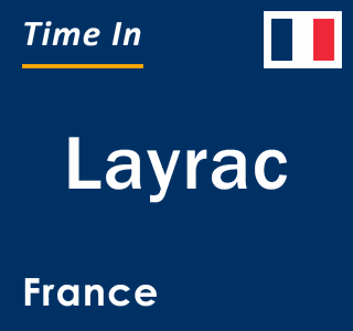 Current local time in Layrac, France