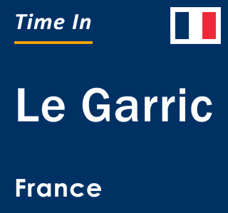 Current local time in Le Garric, France