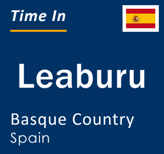 Current local time in Leaburu, Basque Country, Spain