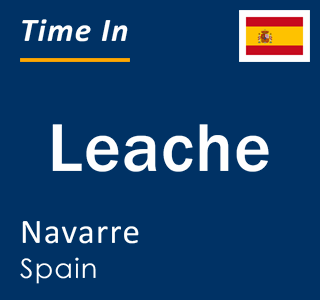 Current local time in Leache, Navarre, Spain