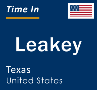 Current local time in Leakey, Texas, United States