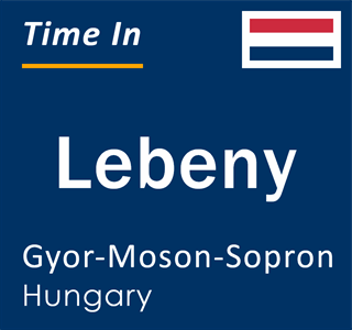 Current time in Lebeny, Gyor-Moson-Sopron, Hungary