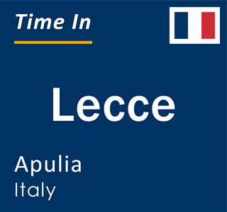Current local time in Lecce, Apulia, Italy