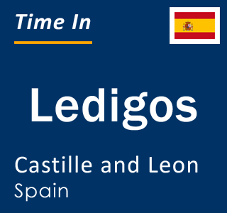 Current local time in Ledigos, Castille and Leon, Spain