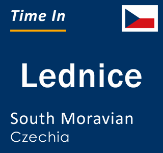 Current local time in Lednice, South Moravian, Czechia