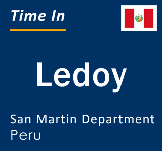 Current local time in Ledoy, San Martin Department, Peru