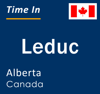 Current local time in Leduc, Alberta, Canada